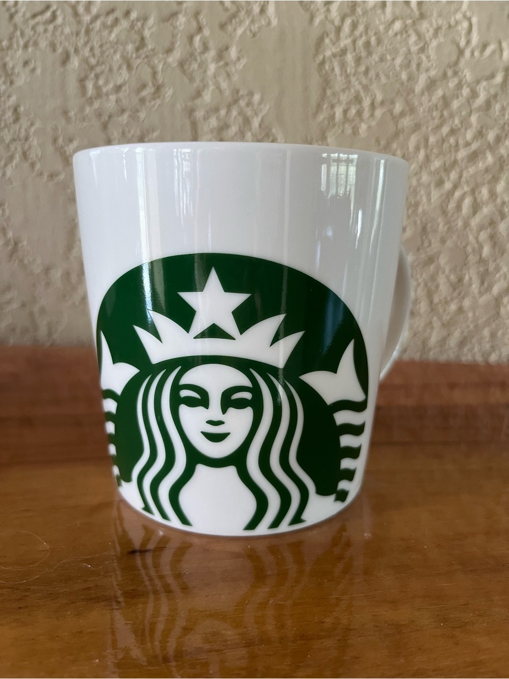 Starbucks Green and White Ceramic Logo Mug